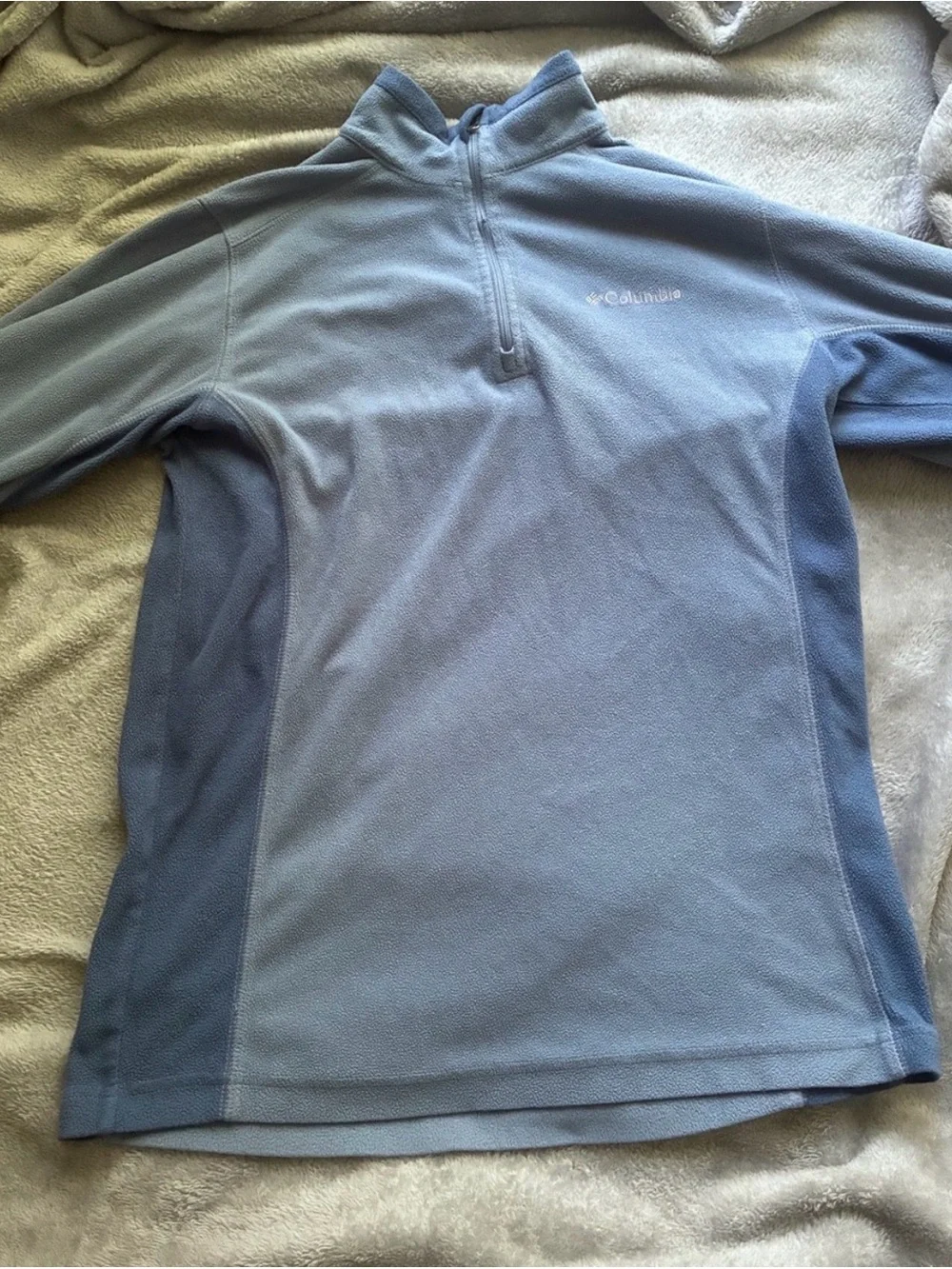 Columbia Men's Half Zip, Bluestone/Collegiate Navy, Extra Small